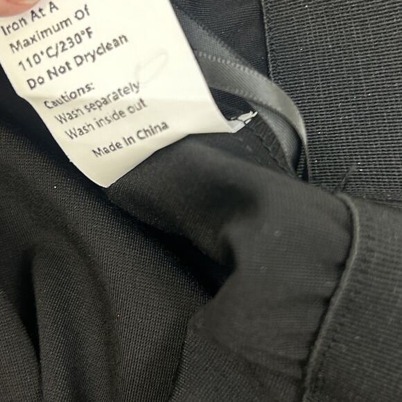 Commense Pants‎ Womens M High Waisted Essential Stretch Flare Black Thin Classic - Picture 15 of 15